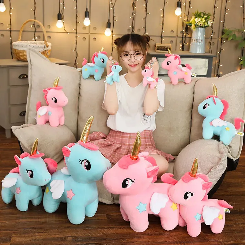 10/20cm Soft Unicorn Plush Toy Baby Kids Appease Sleeping Pillow Doll Animal Stuffed Plush Toy Birthday Gifts for Girls Children