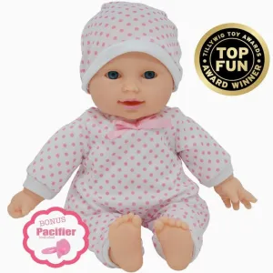 11" Caucasian Doll w/ Pacifier