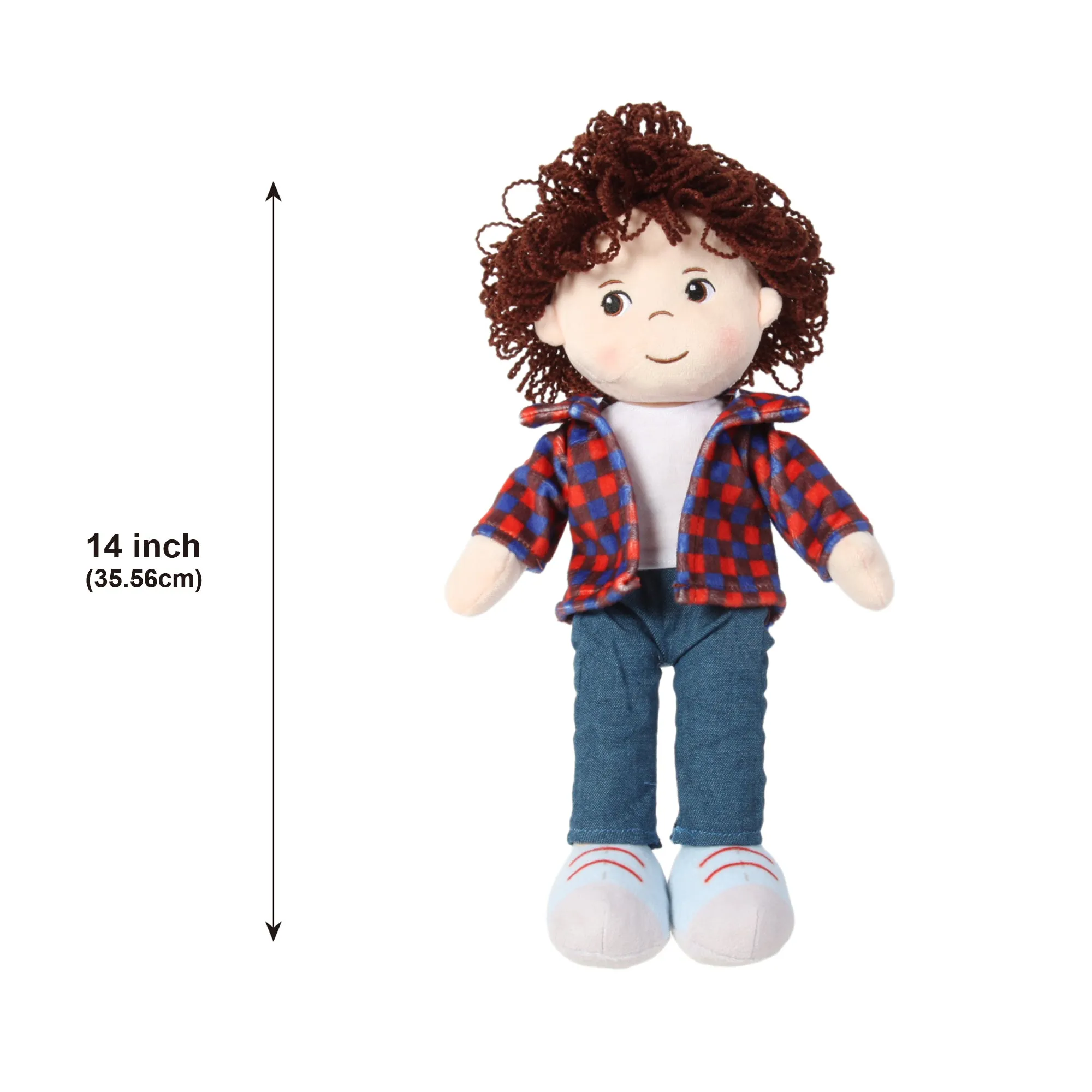 14'' Ethnic Soft Plush Rag Doll (81000)