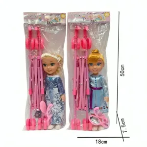 14-Inch Frozen Doll Stroller Set