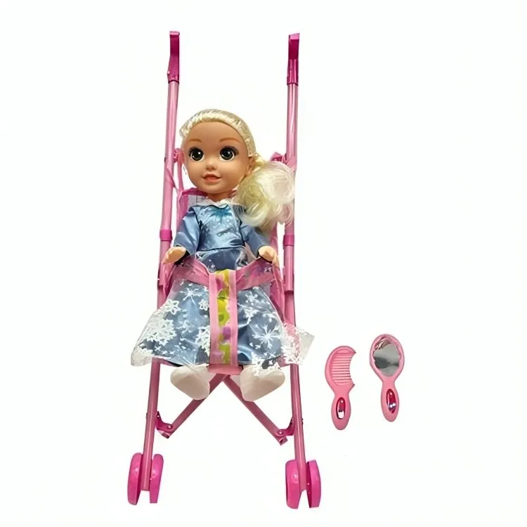 14-Inch Frozen Doll Stroller Set