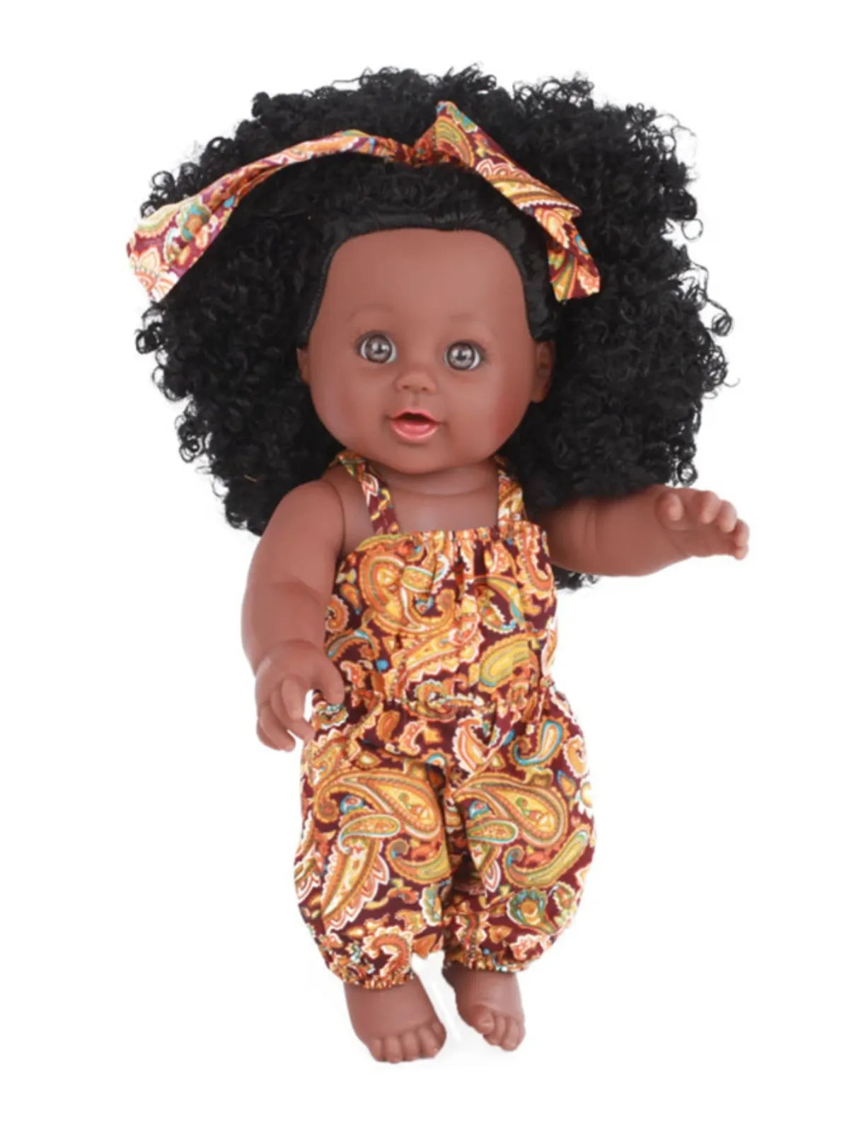 14" Cute and Cuddly Baby Doll with Beautiful Curly Hair