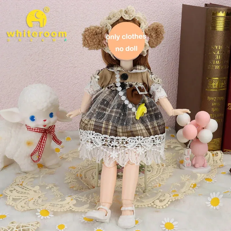 1/6 BJD Doll - 30CM Comic Face with Colorful Eyes and Fashion Clothes