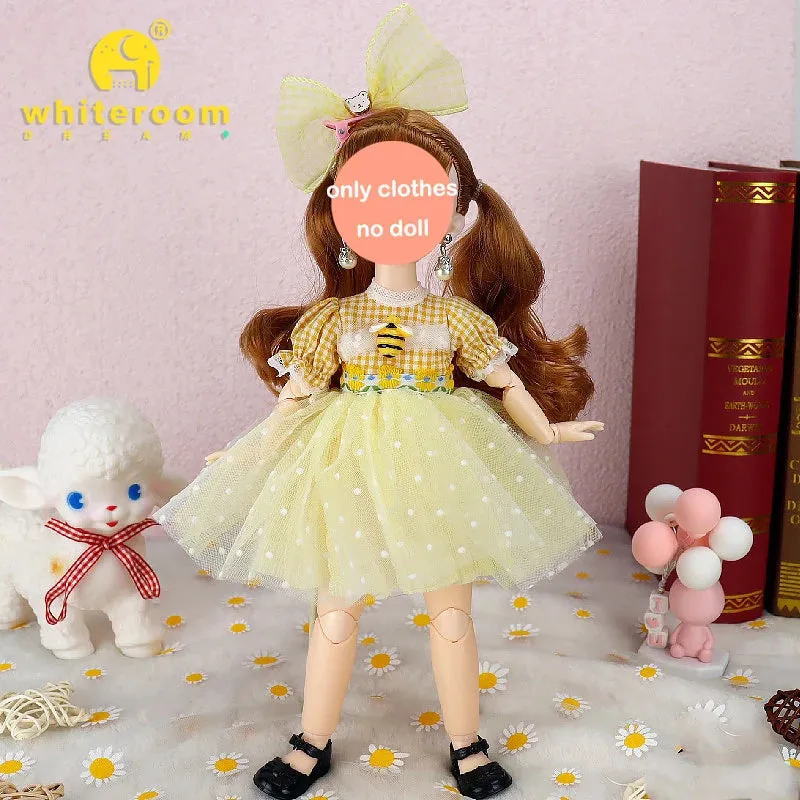 1/6 BJD Doll - 30CM Comic Face with Colorful Eyes and Fashion Clothes