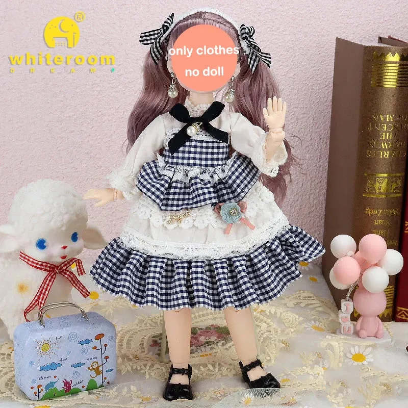 1/6 BJD Doll - 30CM Comic Face with Colorful Eyes and Fashion Clothes