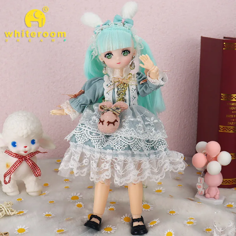 1/6 BJD Doll - 30CM Comic Face with Colorful Eyes and Fashion Clothes