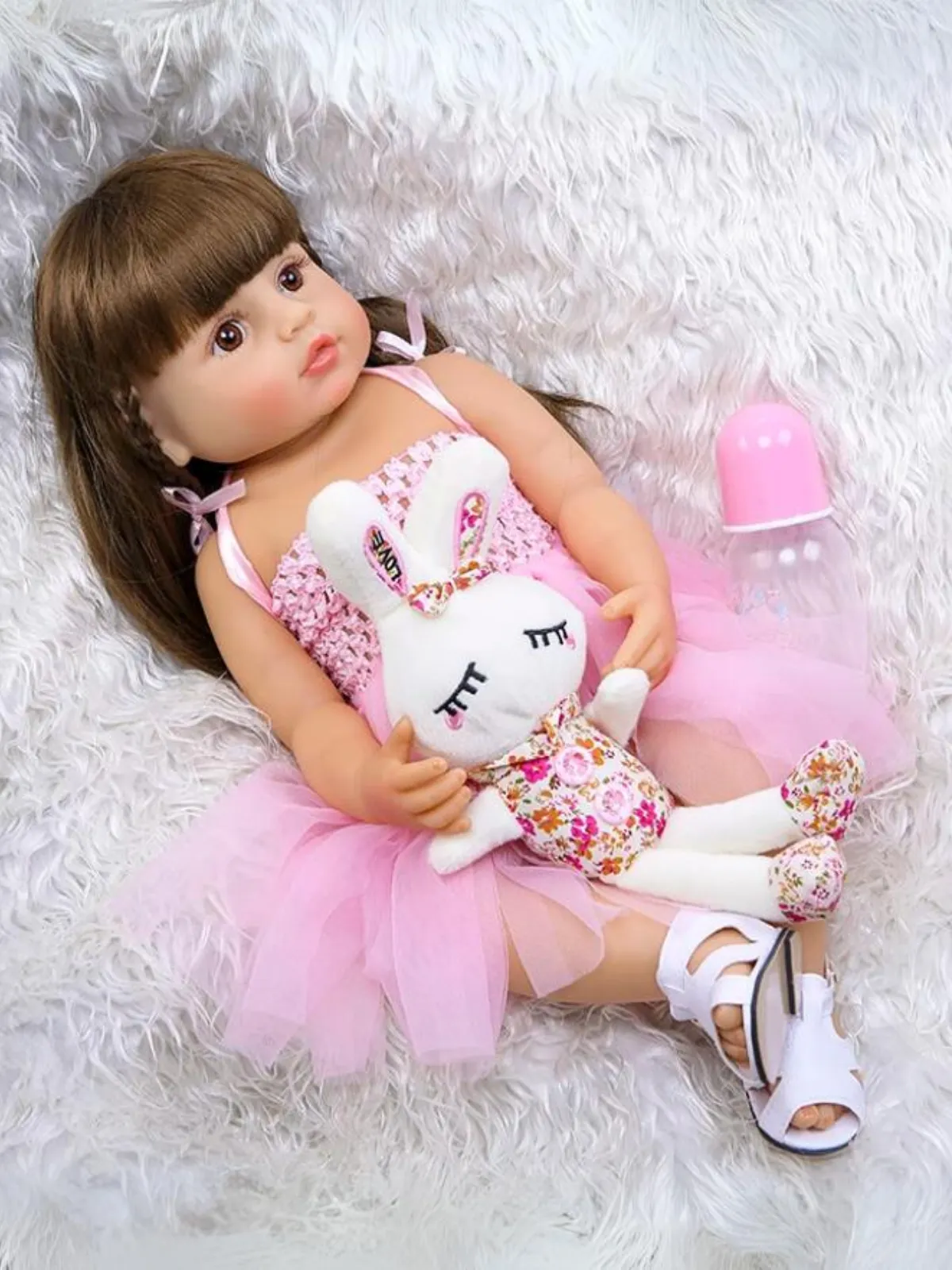 22" Realistic Reborn  Pink Princess Baby Doll