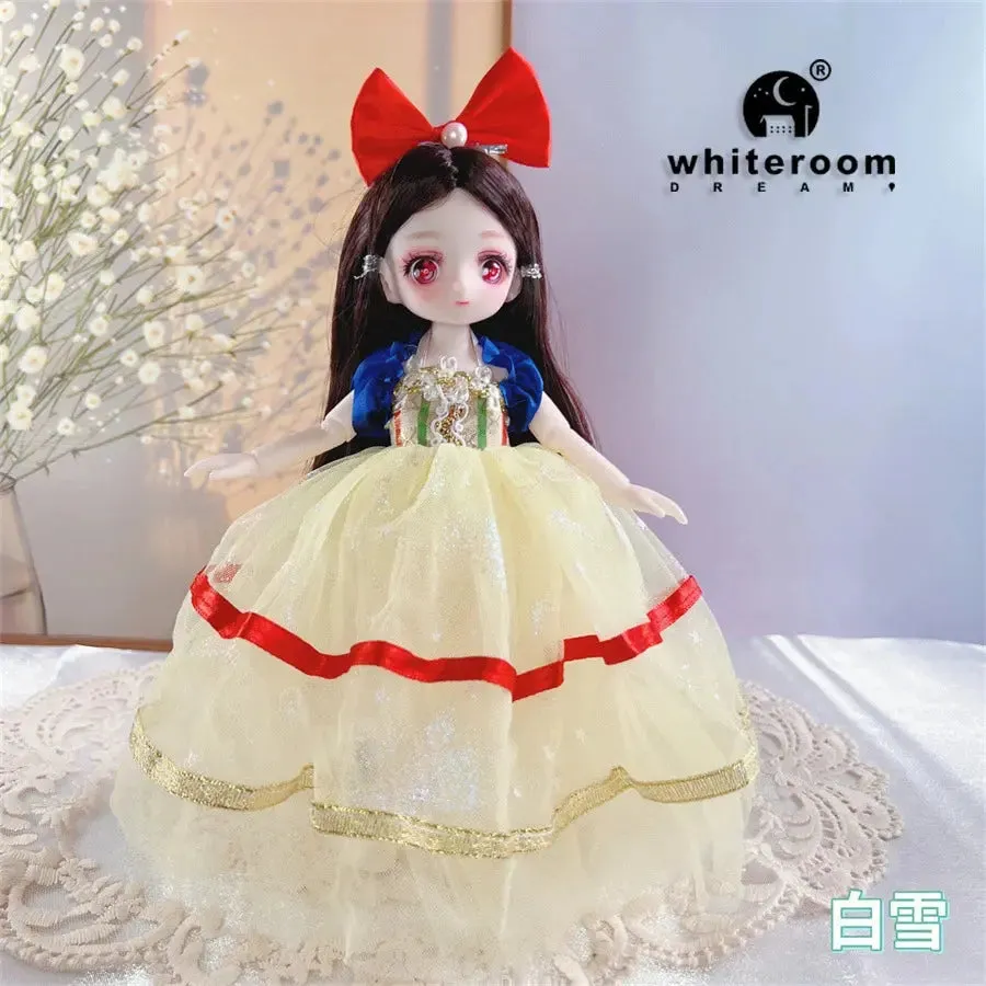 23cm BJD Doll Girl - 15-Joint Movable Kawaii Doll with Fashion Clothes, Soft Hair | Perfect Birthday Gift