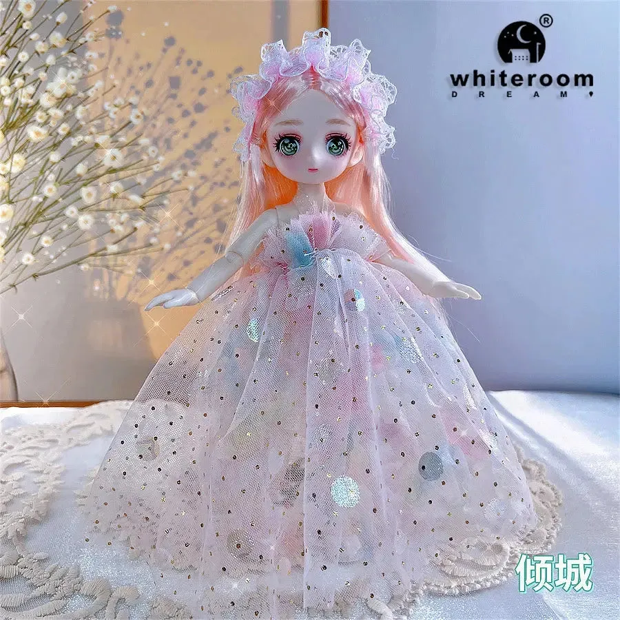 23cm BJD Doll Girl - 15-Joint Movable Kawaii Doll with Fashion Clothes, Soft Hair | Perfect Birthday Gift