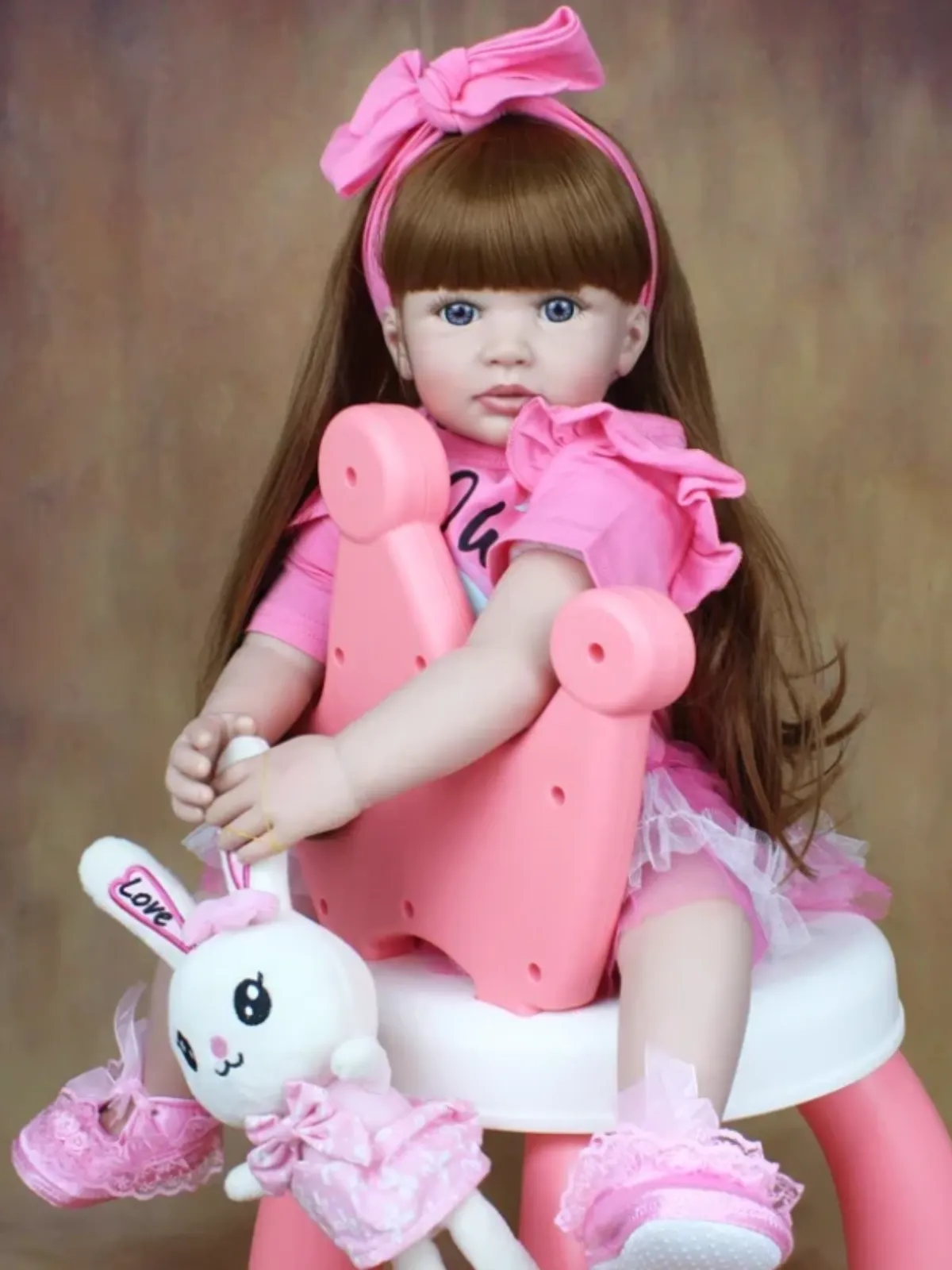 24" Girls Lifelike Baby Doll with Dress-Up Kit