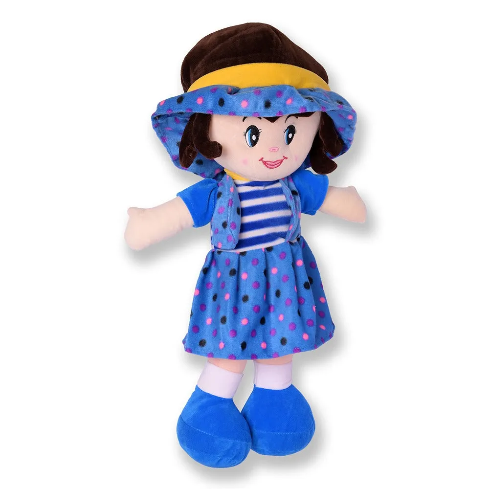 3.2 Feet Blue Super Soft Stuffed Huggable Girl Winky Doll | Washable