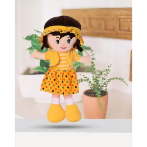 3.2 Feet Yellow Super Soft Stuffed Huggable Girl Winky Doll | Washable