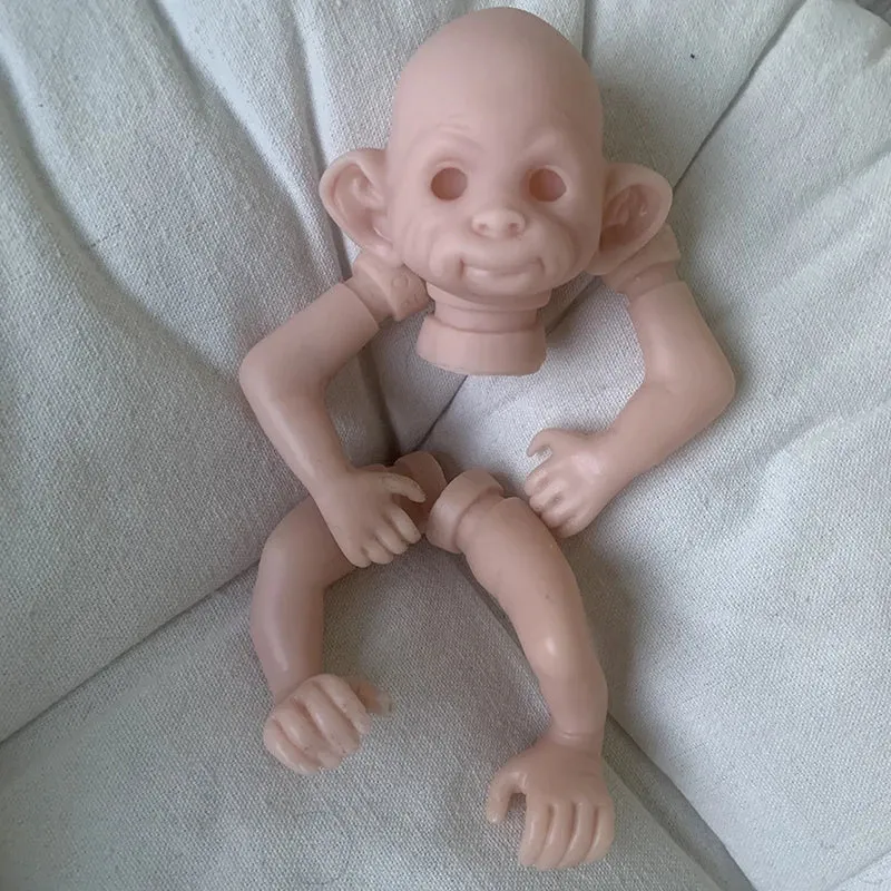 8-Inch Mini Baby Reborn Doll Kit - Anna Banana Cute Monkey | DIY Unfinished Doll Parts