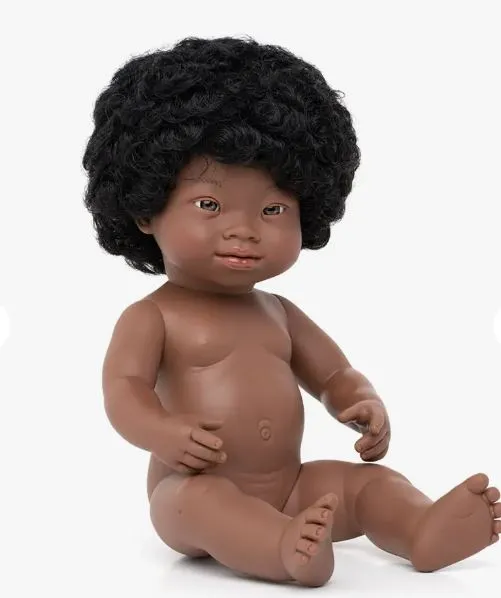 African Girl with Down Syndrome Doll