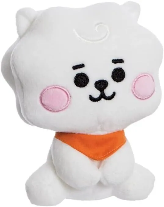 AURORA - BT21 Official Merchandise, Baby RJ Sitting Doll 5In, Soft Toy