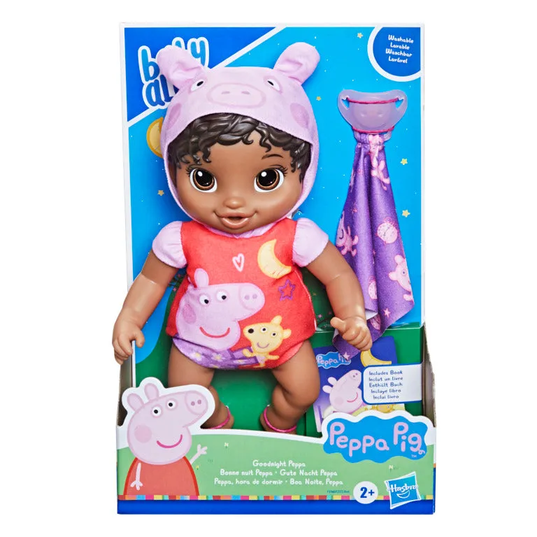 Baby Alive Goodnight Peppa Black Hair Doll