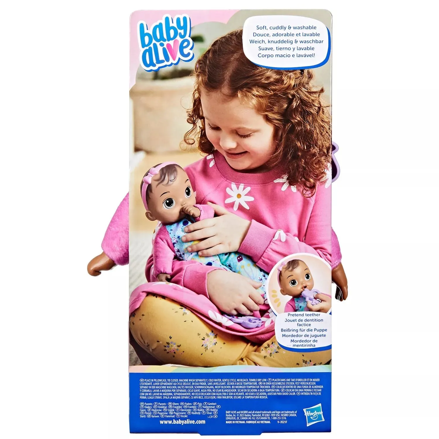 Baby Alive Soft and cute doll with brown hair Baby Alive