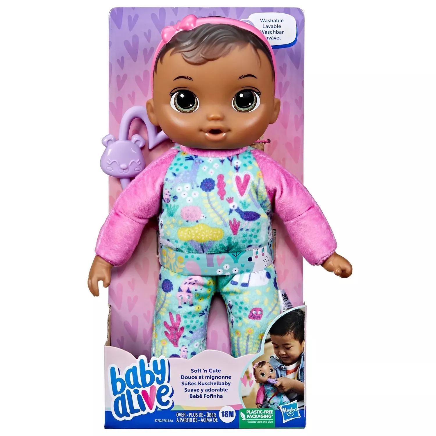 Baby Alive Soft and cute doll with brown hair Baby Alive