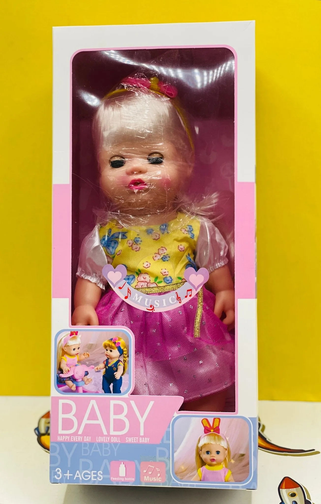 Baby Doll With Pamper and Feeder