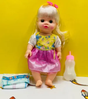 Baby Doll With Pamper and Feeder