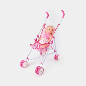 Baby Doll with Stroller & Feeder   12 Baby Sounds