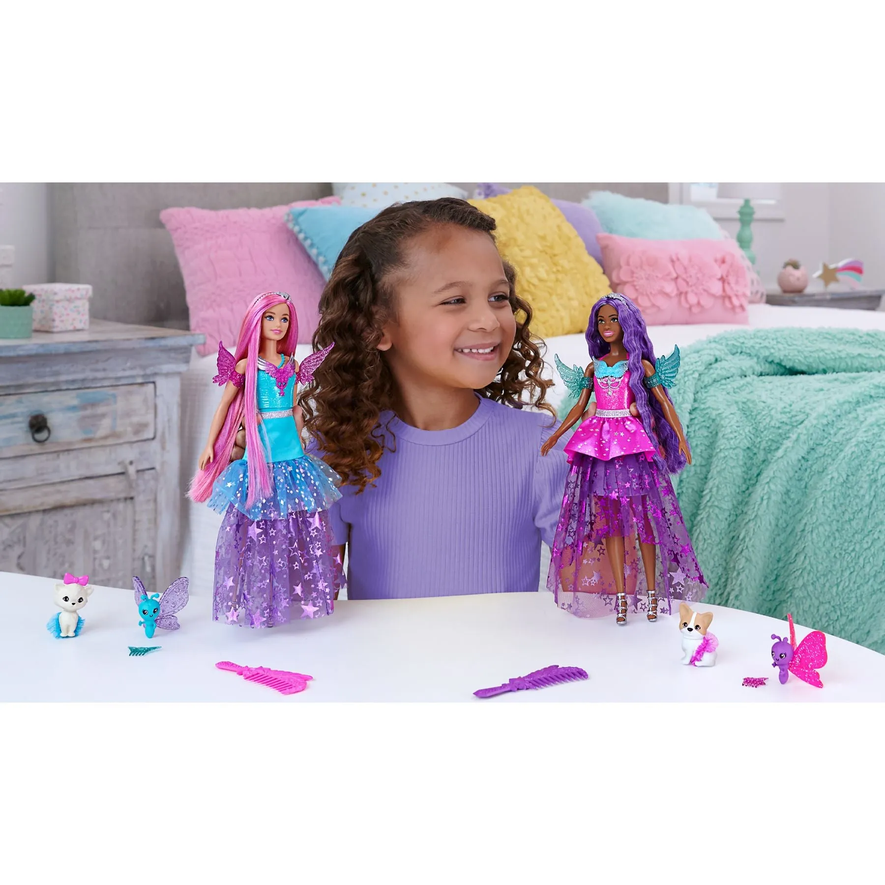 Barbie A Touch Of Magic Doll With 2 Pets - Brooklyn