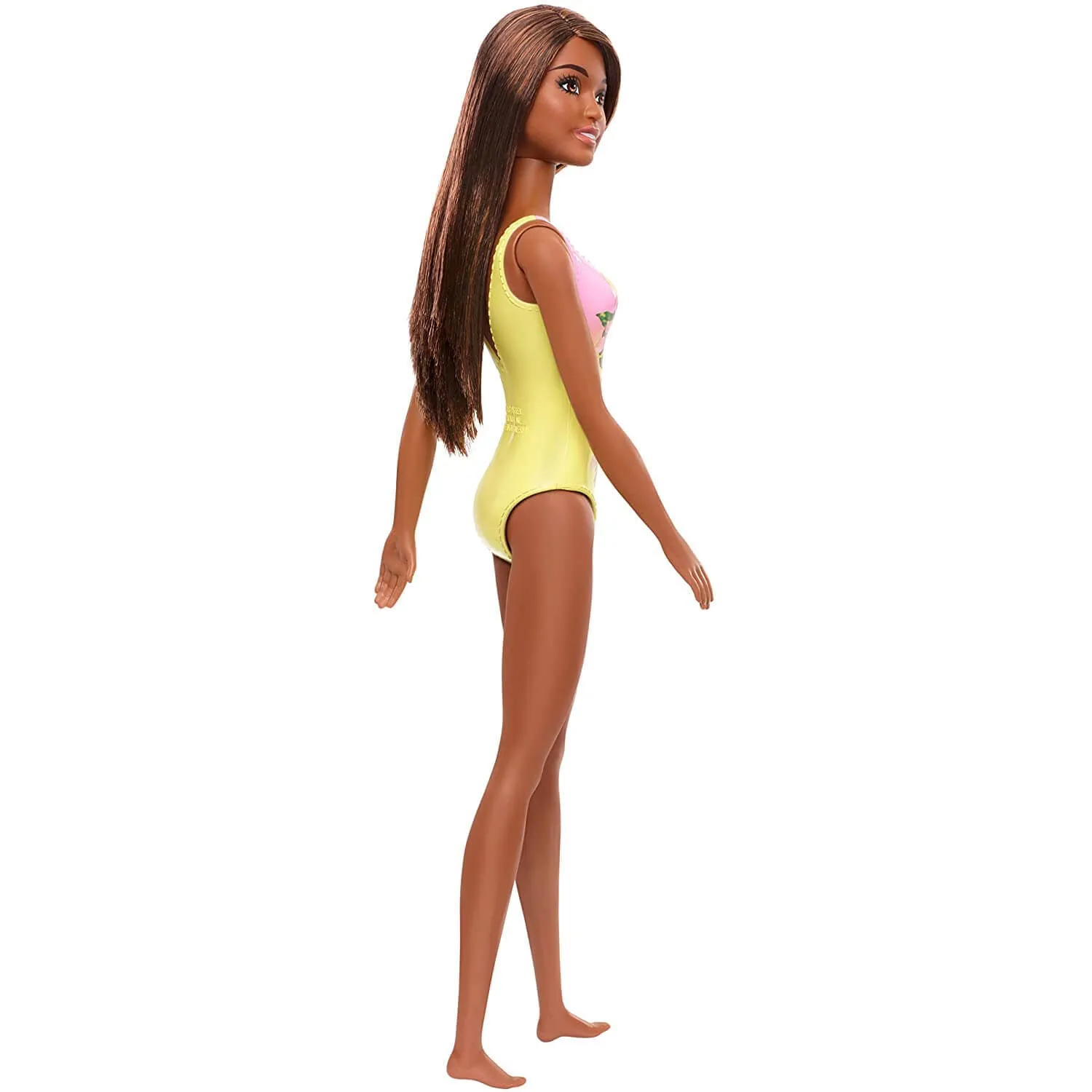 Barbie Brunette, Wearing a Floral Swimsuit 12 inch Doll