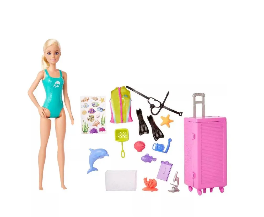 Barbie Careers Doll Marine Biologist Doll And Mobile Lab Playset