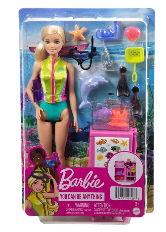 Barbie Careers Doll Marine Biologist Doll And Mobile Lab Playset