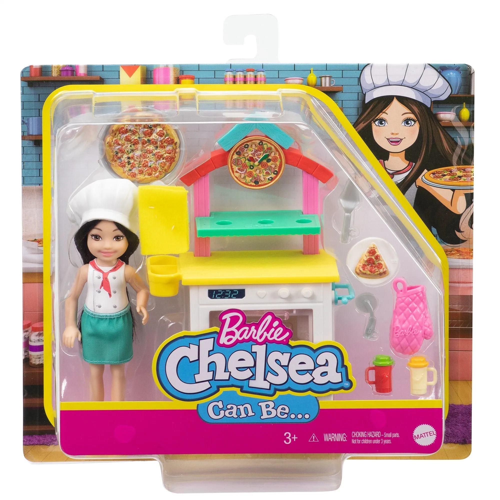 Barbie Chelsea Can Be... Doll And Playset Pizza Chef