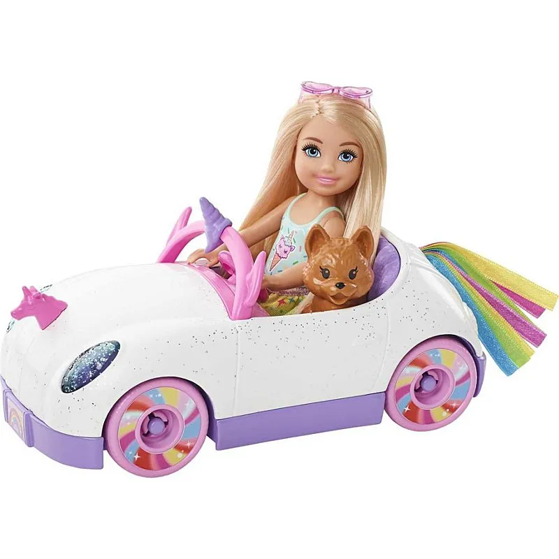 Barbie Chelsea Doll & Unicorn Car