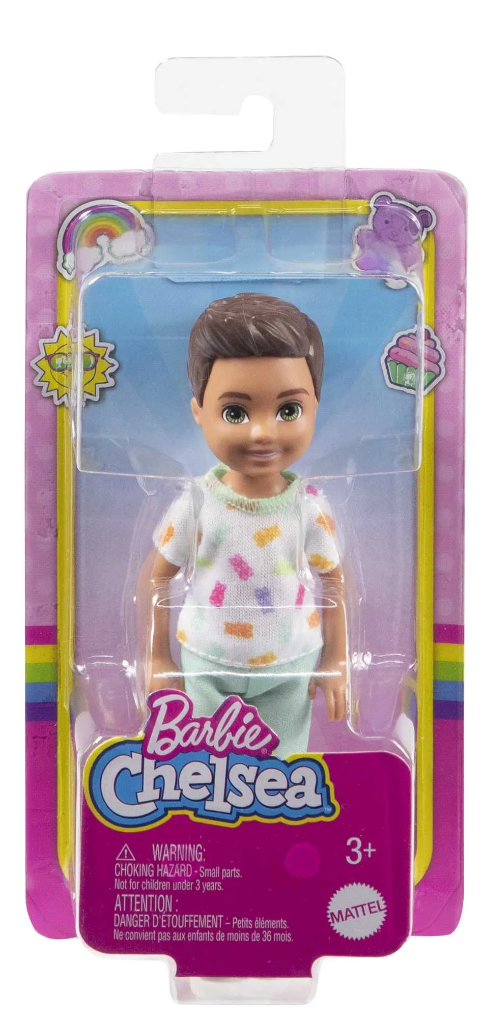 Barbie Club Chelsea Boy Doll Gummy Bear Shirt