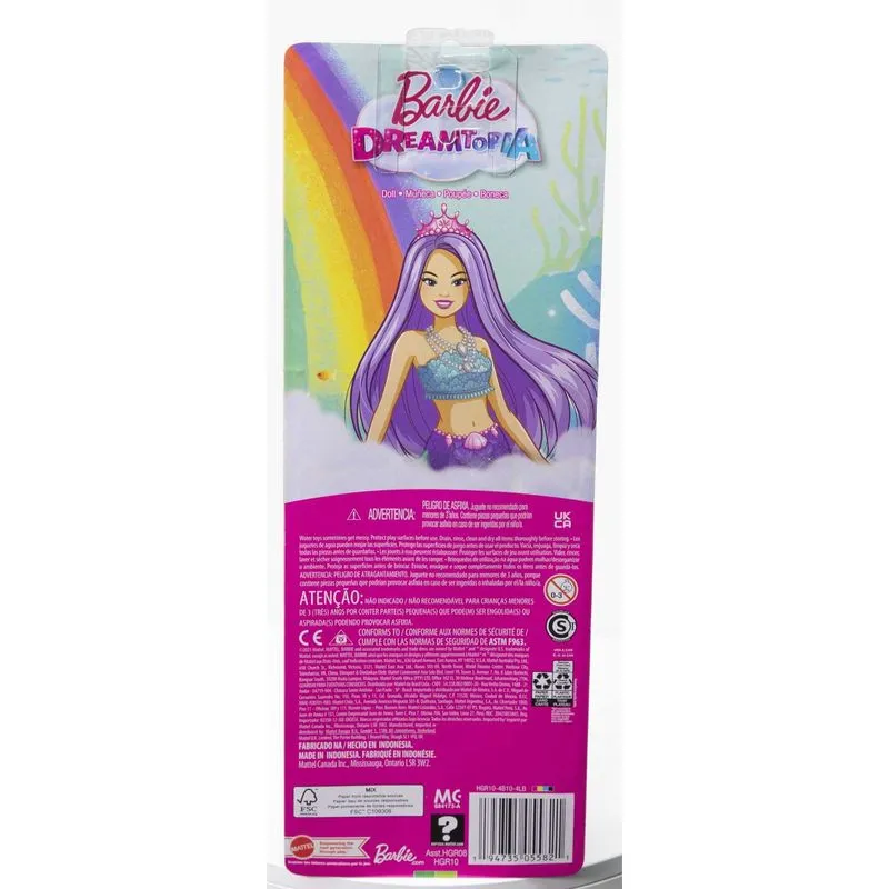 Barbie Dreamtopia Mermaid Doll Purple Hair