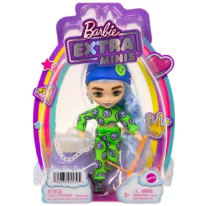 Barbie Extra Minis Doll Green Outfit With Emojis