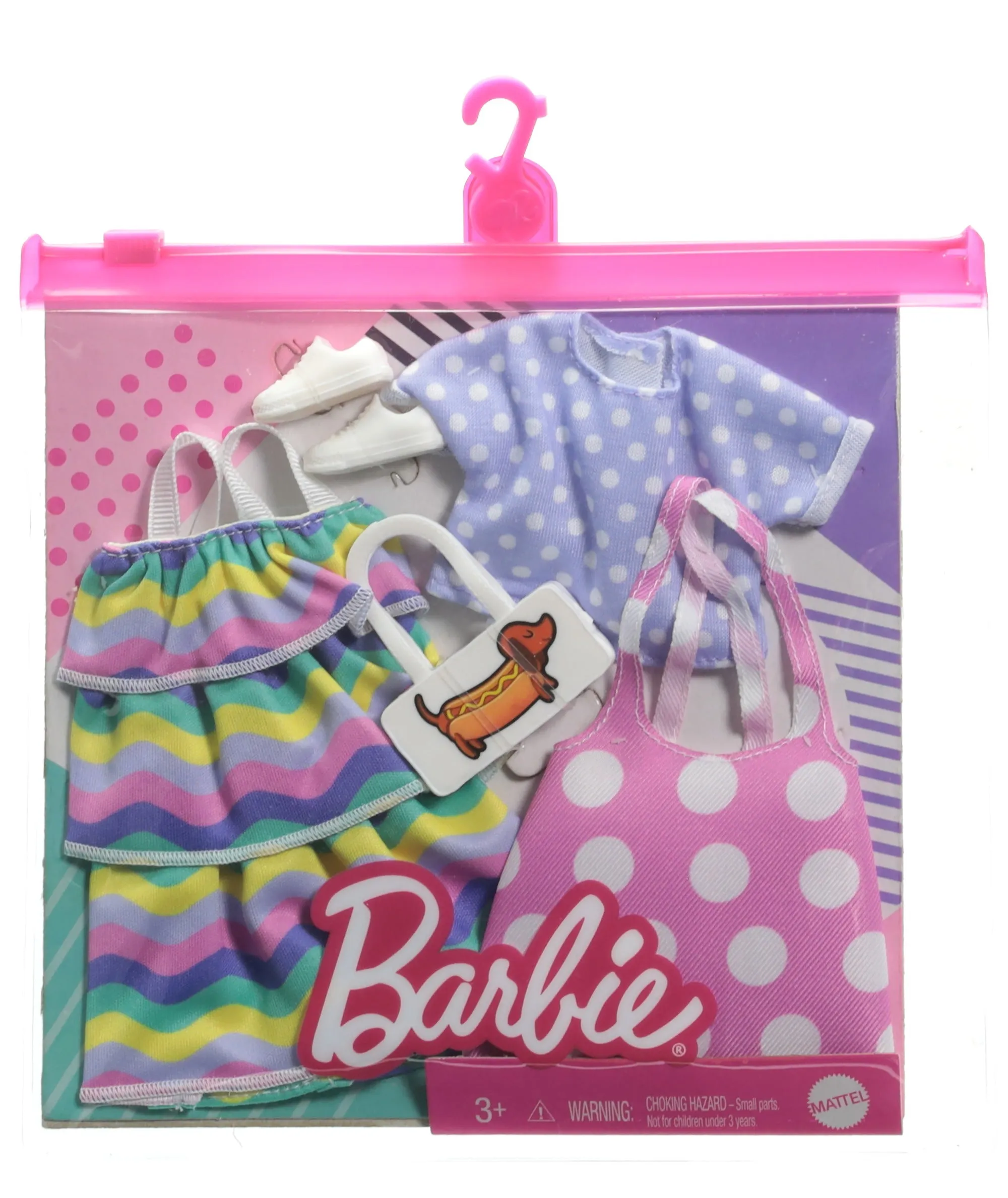 Barbie Fashions 2 Pack Rainbow Dress