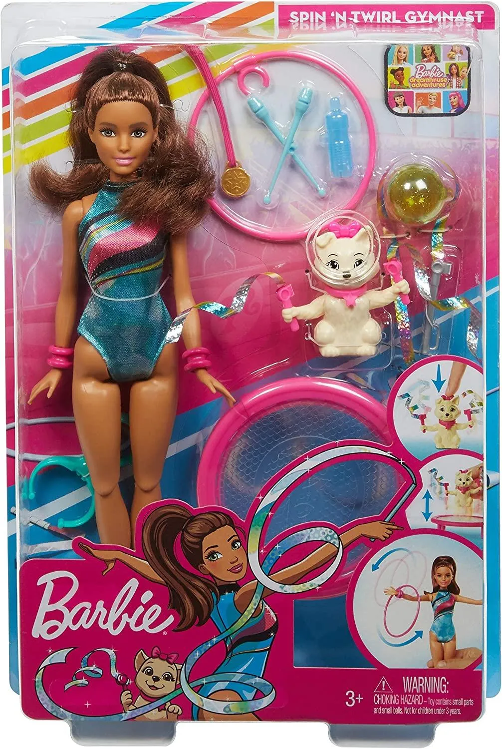 Barbie Spin ‘n Twirl Gymnast Doll and Accessories