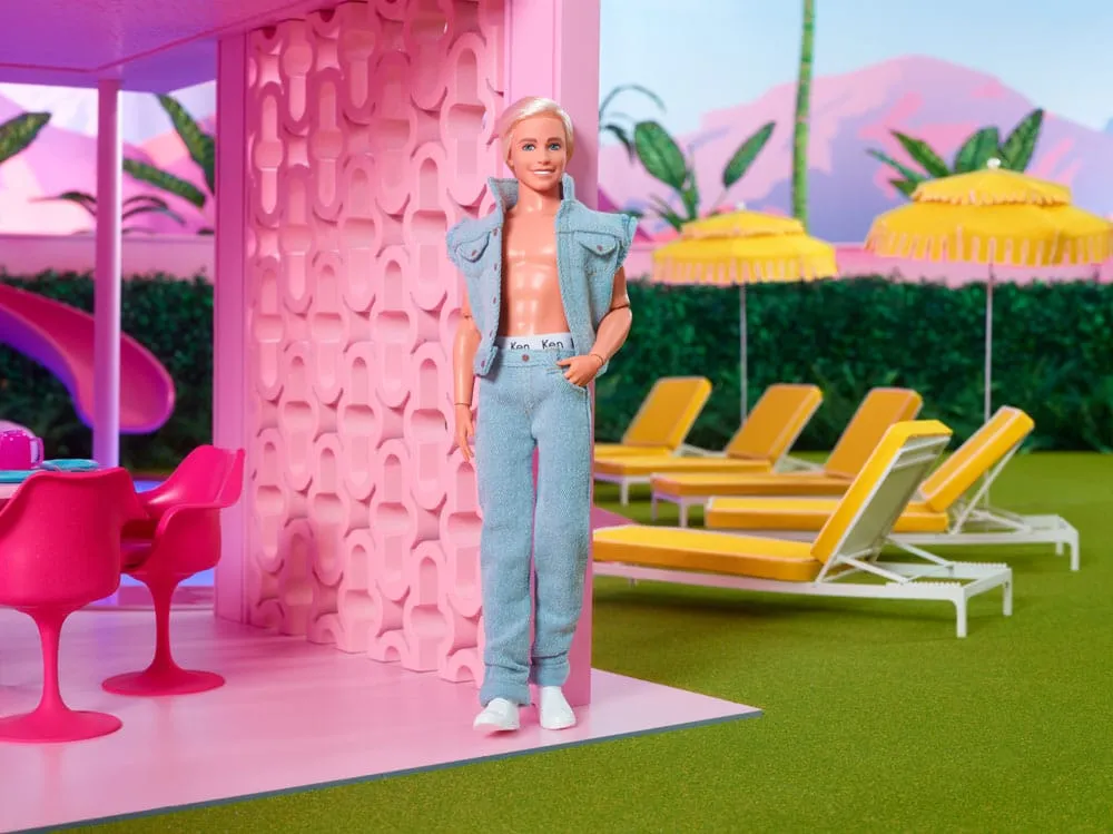 Barbie The Movie Doll Ken Wearing Denim Matching Set