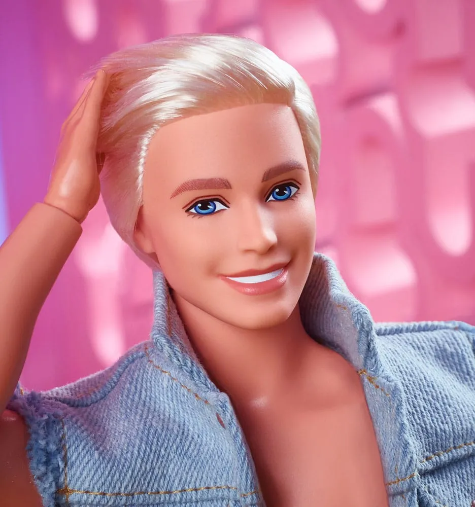 Barbie The Movie Doll Ken Wearing Denim Matching Set