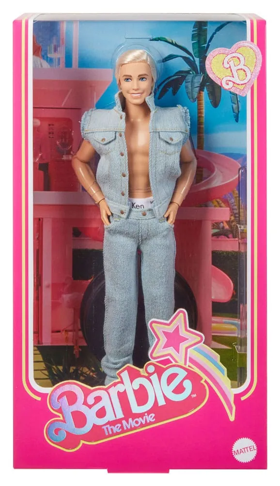 Barbie The Movie Doll Ken Wearing Denim Matching Set