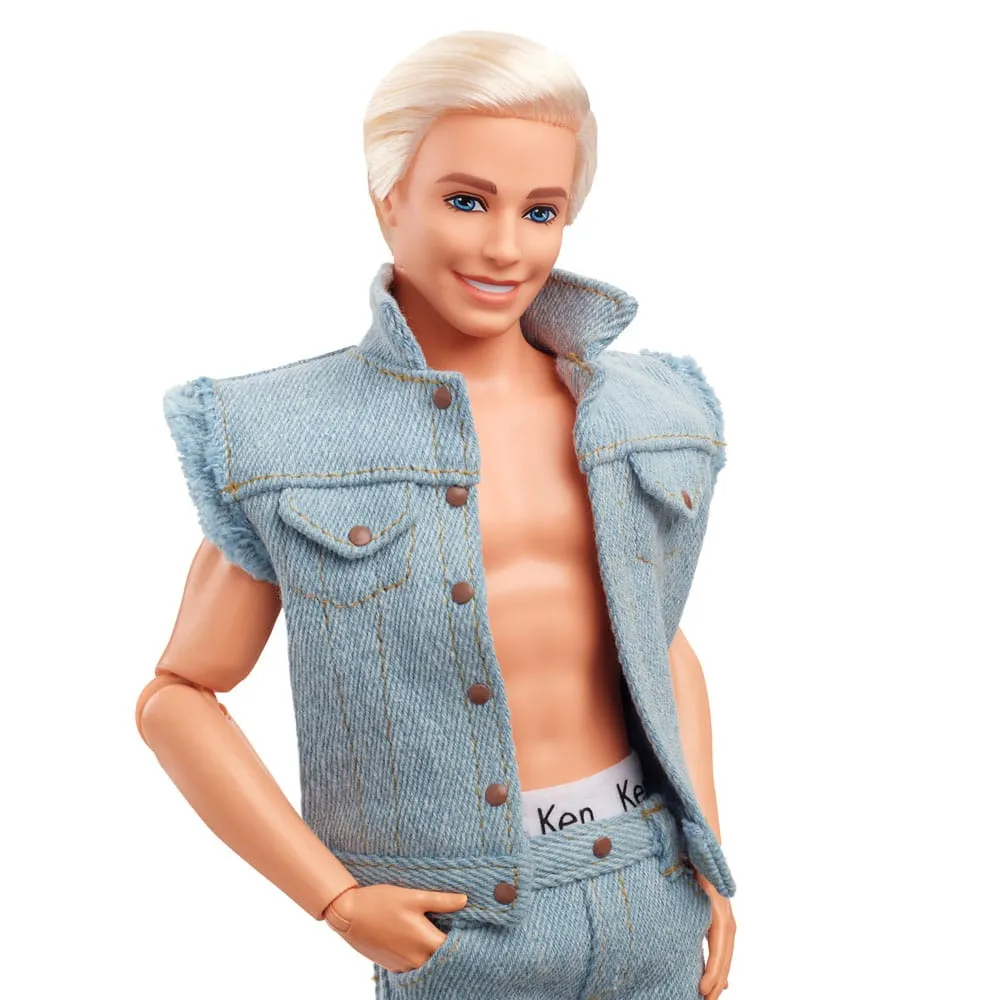 Barbie The Movie Doll Ken Wearing Denim Matching Set