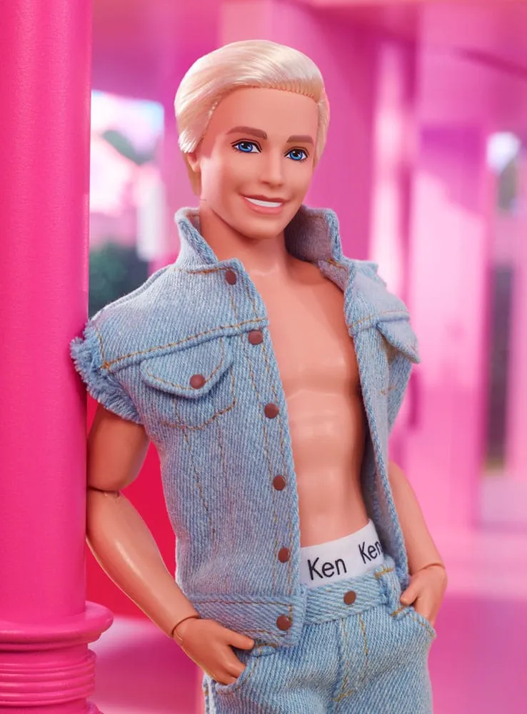 Barbie The Movie Doll Ken Wearing Denim Matching Set