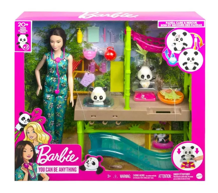 Barbie You Can Be Anything Panda Care & Rescue Playset