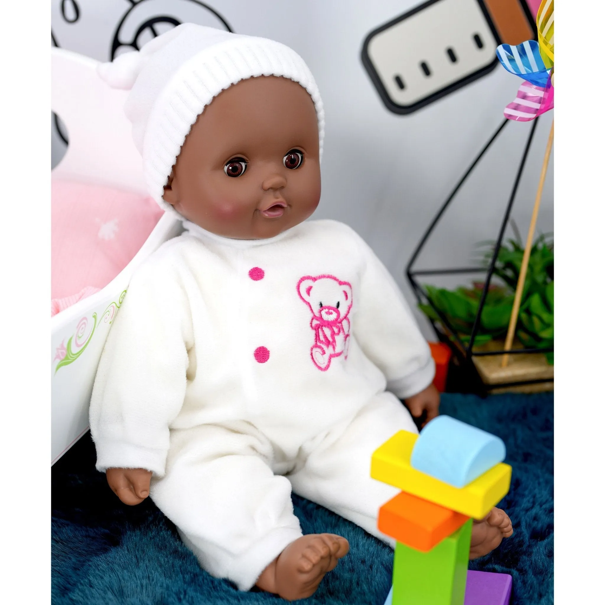 BiBI Black Sleeping Doll (40 cm / 16")