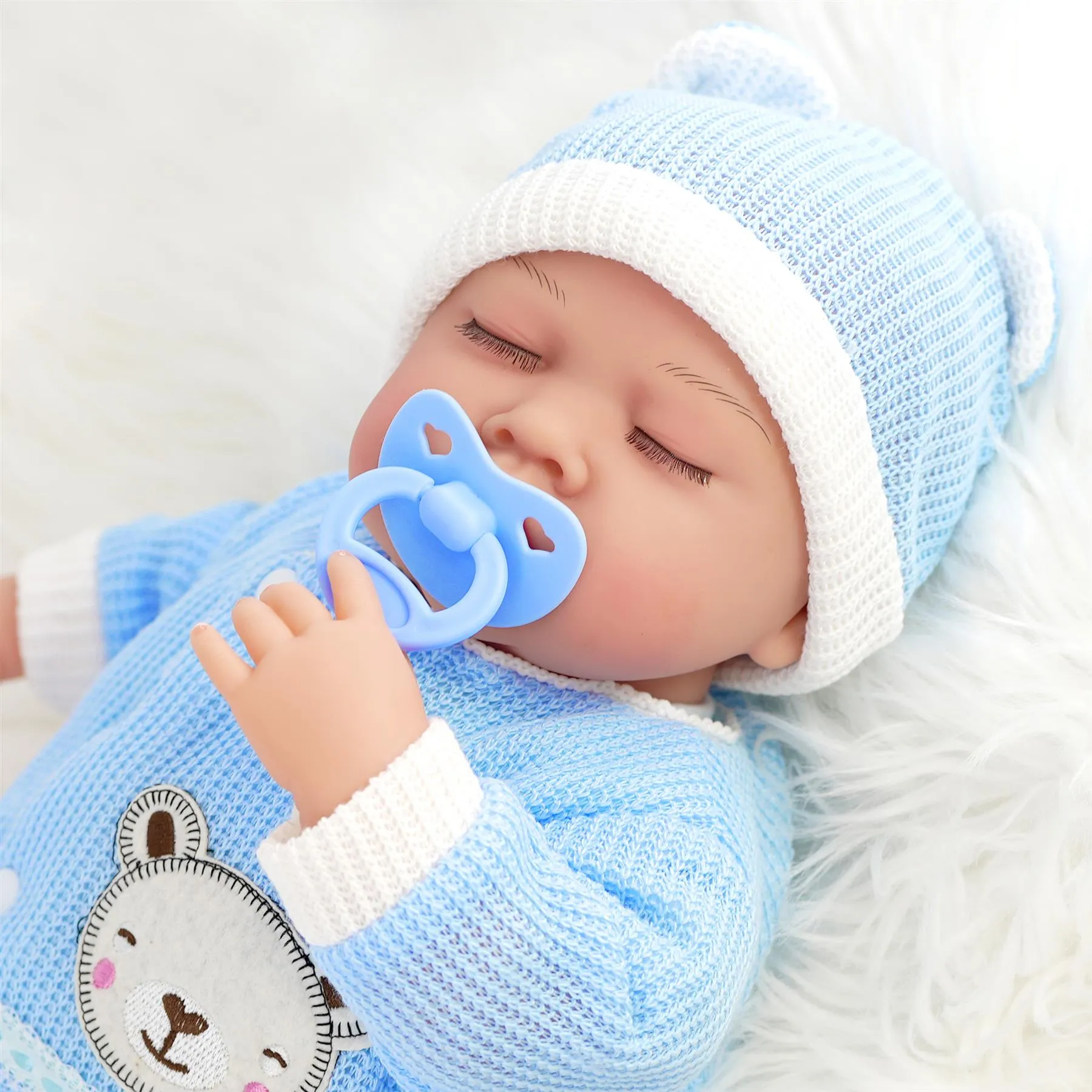 BiBi Doll Reborn Sleeping Boy "Periwinkle" (50 cm / 20")