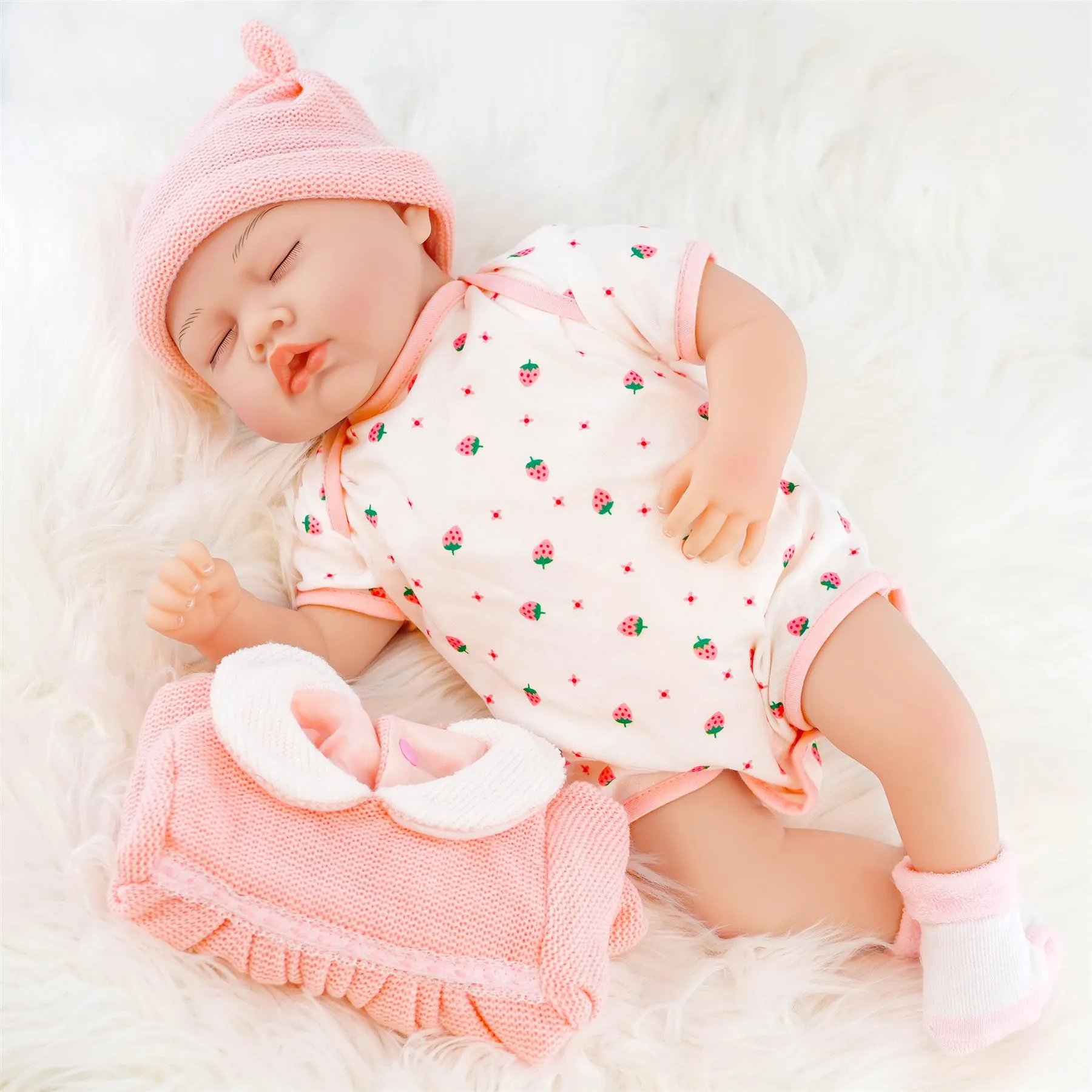 BiBi Doll Reborn Sleeping Girl "Rose" (50 cm / 20")