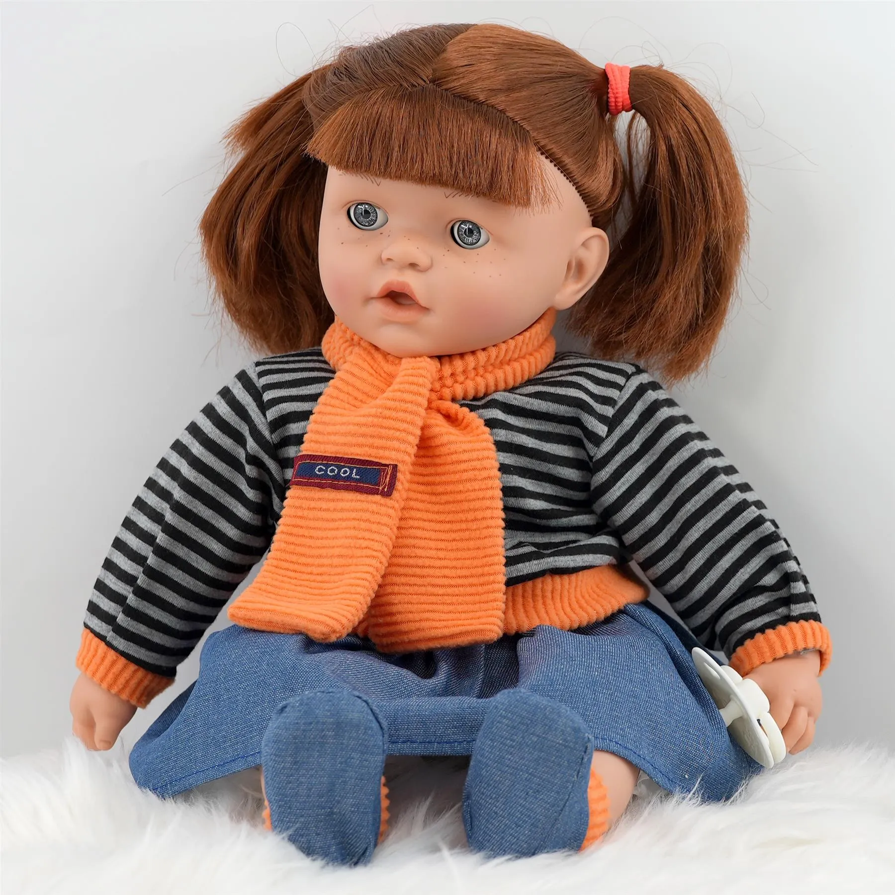 BiBi Sleeping Ginger Girl Doll (45 cm / 18")