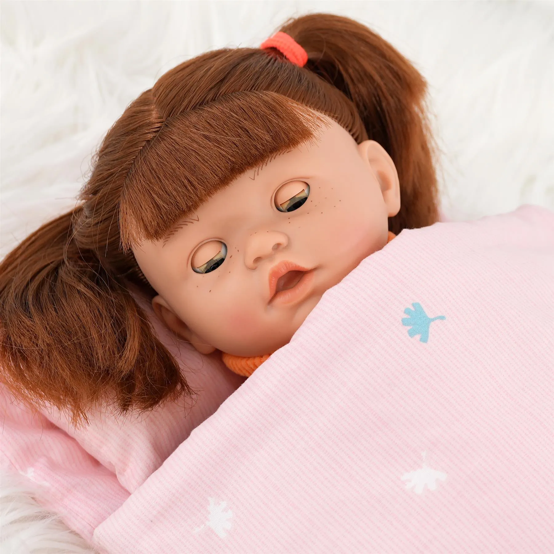 BiBi Sleeping Ginger Girl Doll (45 cm / 18")