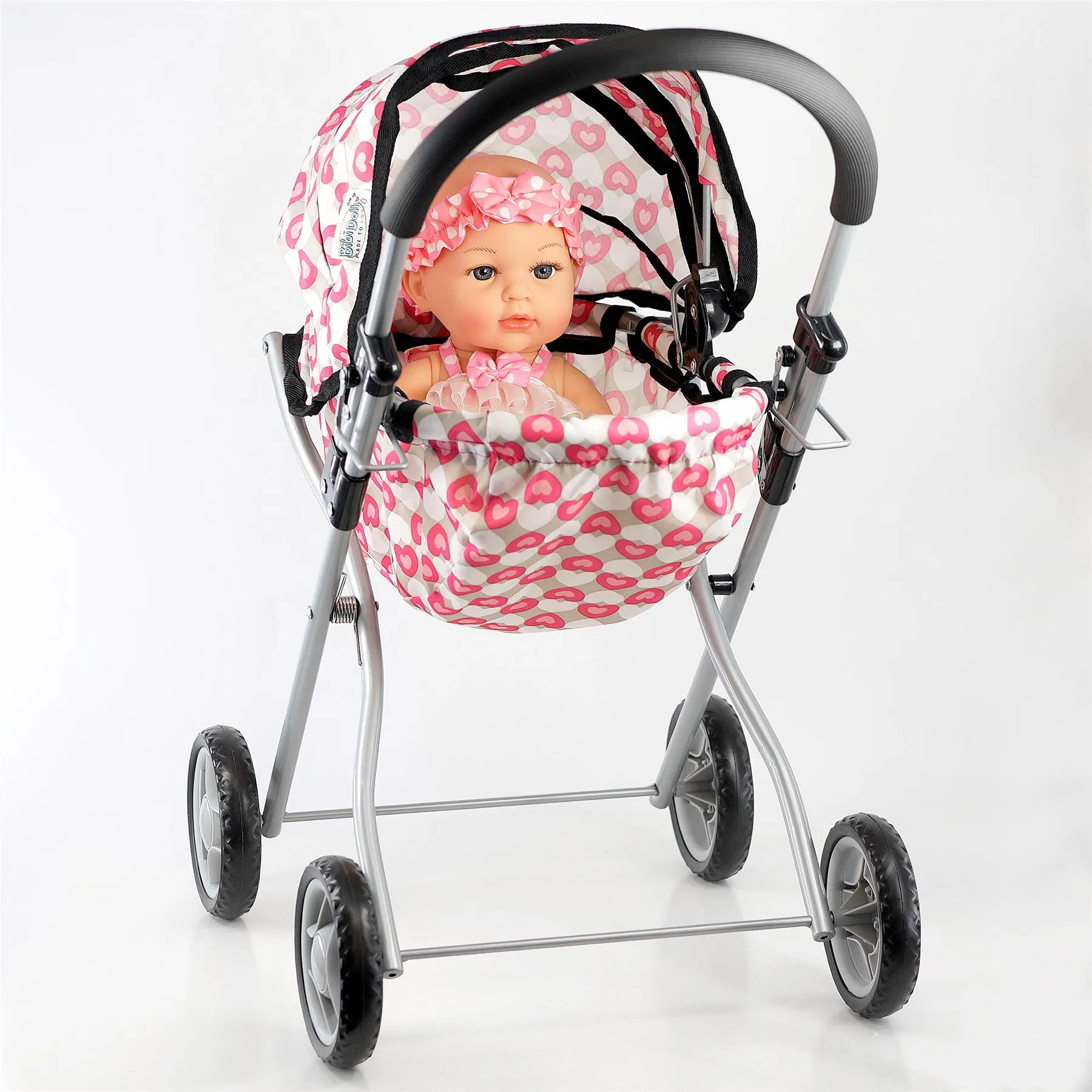 Classic Dolls Pink Pram