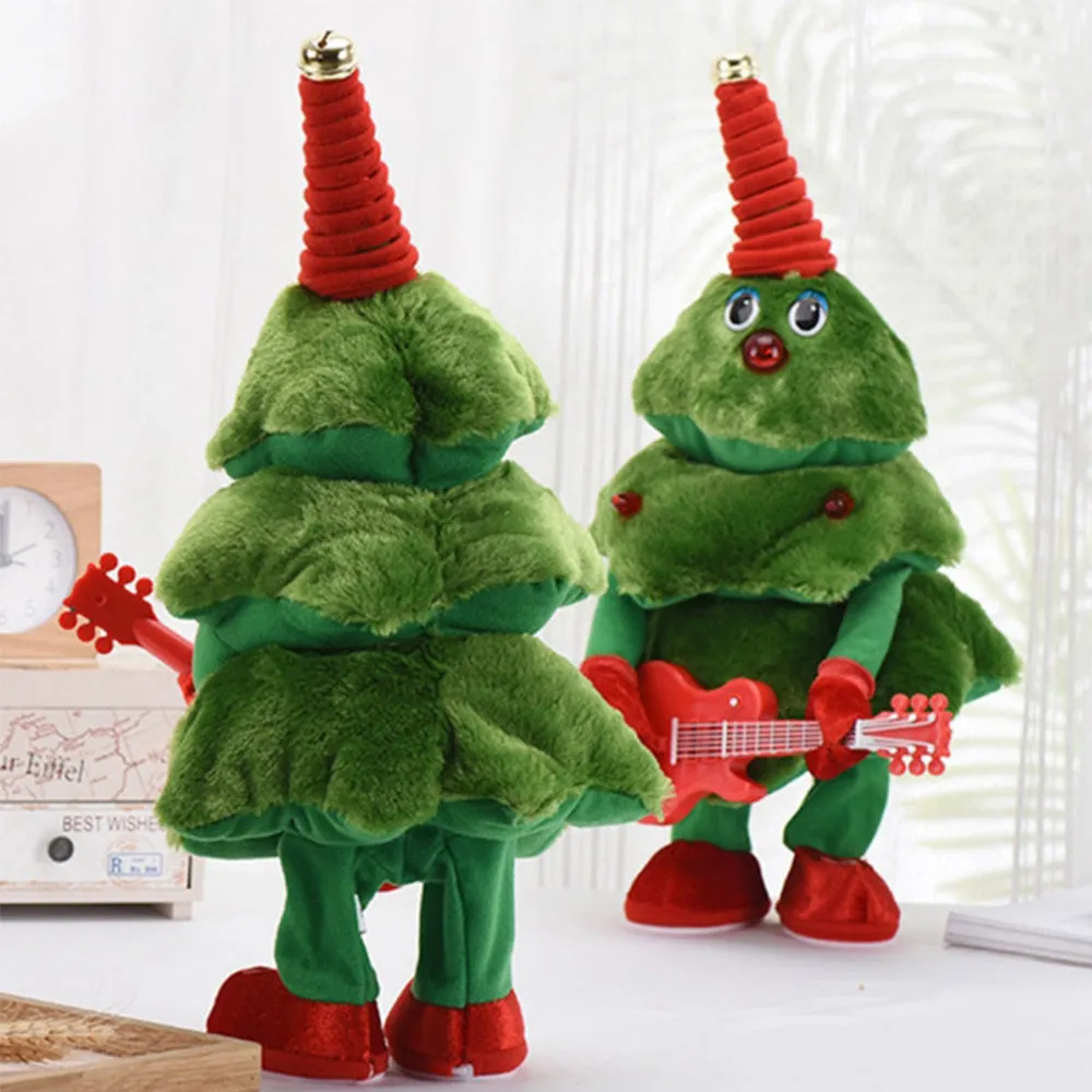 Creative Glowing Dancing Christmas Tree Plush Toys For Kids Christmas Gift, TO0015