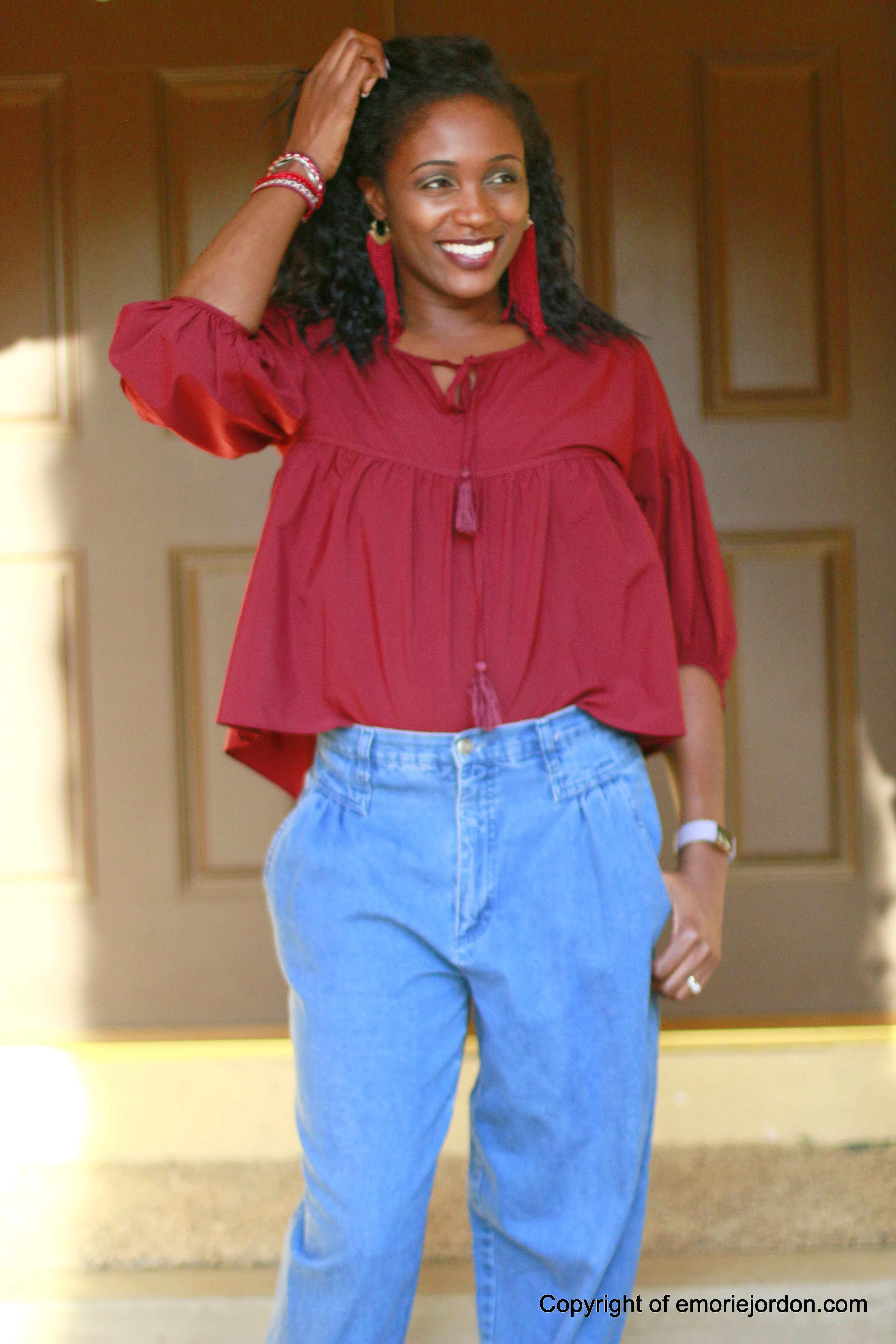 Crimson Crop Top